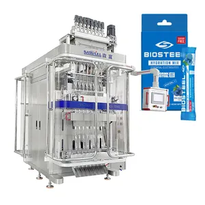 Automatic Multi Track Vffs Hydration Powder Stick Pack Filling Machine 4 Lane 8 Lane Sports Drink Mix Packing Machine