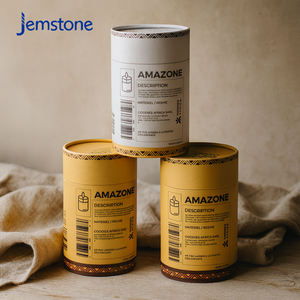 Emballage en tube de papier cylindrique en carton kraft premium pour bougies et bocaux en verre - Identité de marque personnalisée - Product Image 5