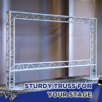 Estructura de Aluminio Plateado con Certificación TUV, 290x290mm, con Capacidad de Carga de 500kg, para Luces de Escenario DJ y Exhibiciones de Eventos