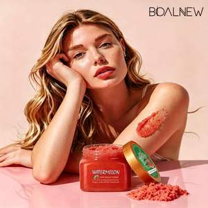 Exfoliante Corporal y Facial de Cúrcuma, AHA, Vitamina C, Azúcar y Manteca de Karité, Blanqueador, Iluminador y Limpiador, Marca Privada OEM - Product Image 1