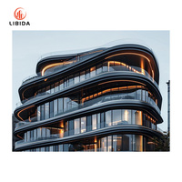 Cadre en aluminium contemporain Revêtement mural bâton unitisé-Façade en verre de haute qualité pour les bâtiments modernes