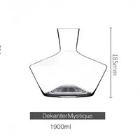 Carafe à vin ultra-fine en verre transparent soufflé à la main, aérateur de vin rouge pour la maison et le bar