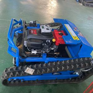 Tondeuse à gazon industrielle Blue Track 800mm 1000mm pour pentes élevées, télécommandée, 4 temps, 5000W, certifiée EPA CE, avec bac de ramassage - Product Image 5