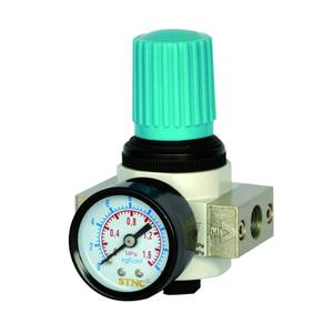 STNC LR-08-MINI G1/4インチ ヨーロッパタイプ エアフロー圧力調整 空気圧レギュレーター エアソース処理用 - Product Image 1