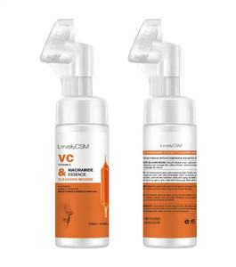 Mayorista OEM Maquillaje Black Head Remover Cuidado DE LA Piel Seca Control de Aceite Coreano Vitamina C Limpiador Facial Lavado de Cara con Cepillo de Silicona - Product Image 3