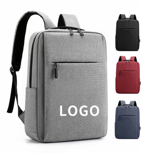 Custom Logo Business Laptop Backpack for Men, Large Capacity Travel Work Bag, Water-Resistant Office Commuter Promotional Gift
