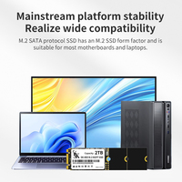 Pour SSD interne M.2 NGFF 500 Go-750 Go, cache 8 Mo, 5400 tr/min, 6 Gb/s SATA, neuf avec emballage pour PC/NB, transmission efficace