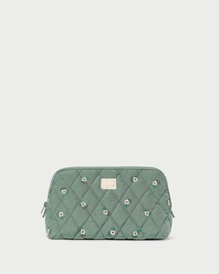 Bolsa de Cosméticos Acolchada Personalizada con Estampado de Leopardo, Cierre de Cremallera, Bolsa de Cosméticos de Nailon con Logotipo de Algodón para Mujer, Uso Diario - Product Image 5