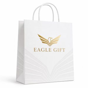 Sacs en papier kraft en gros avec poignée, logo personnalisé, écologiques, portables, sacs en papier blancs pour cadeaux et shopping - Product Image 2