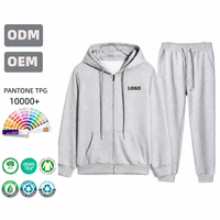 Chándal Personalizado con Etiqueta Privada para Hombre, Sudadera con Capucha y Pantalones con Puños Acanalados, Flexible, MOQ Bajo, Fabricante Pantone
