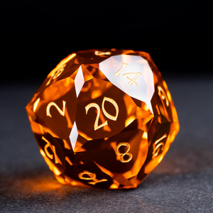 New Shape Clear Orange Dice Set RPG DND Board <strong>Game</strong> <strong>Gift</strong> K9 Crystal Custom Engrave Dice D6 D8 D10 D20 Set - Product Image 2