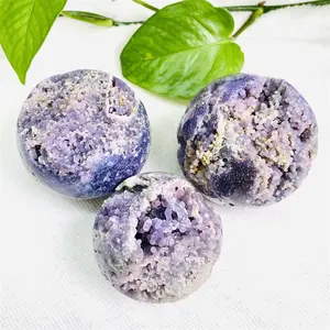 Newest Hot Sale Arrival High Quality Natural Crystal Ball Grape Agate Sphere for Decoration