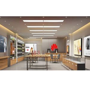 Newest <b>Wooden</b> <b>Shop</b> <b>Wooden</b> Wall Cell Phone Accessory Display Rack for Mobile <b>Shop</b> Fitting - Product Image 3