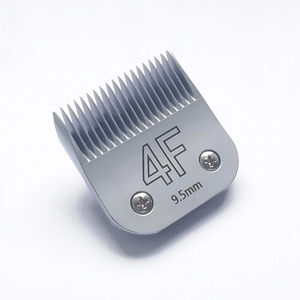 Lame de <span class=keywords><strong>tondeuse</strong></span> pour animaux de compagnie 4F, longueur de coupe 9,5 mm, acier inoxydable, lame de remplacement pour toilettage des chiens, compatible avec les tondeuses Andis <span class=keywords><strong>Oster</strong></span> Wahl A5 - Product Image 1