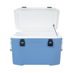 Glacière isotherme Ecooler 50L/52QT en PE/PP, étanche, pour extérieur, marine, camping, pêche, chasse, plage, intérieur, stockage alimentaire - Product Image 1