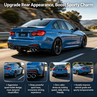 Kit d'échappement sport à quatre sorties Valvetronic G20 G28 325i 330i B48 2.0T en acier inoxydable 304 avec soupape électrique et son sportif