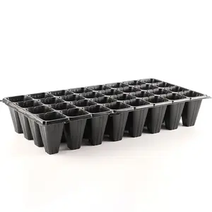 32 Cells Black Plastic Seedling Trays For Greenhouse Vegetables Nursery