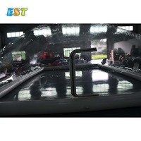 Tente de piscine gonflable rétractable personnalisée, bâche d'hiver, dôme à bulles, gonflable