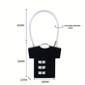 Custom Combination <b>Padlocks</b> Wholesale Heart Shaped Love <b>Padlock</b> Zinc Alloy Gym Locker Mini Password Chain with Logo - Product Image 4