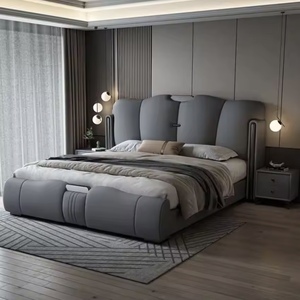 Base de Cama Moderna de Cuero Sintético, Tamaños King, Queen y Doble, Venta al por Mayor, Juegos de Muebles de Dormitorio de Alta Calidad de Fábrica China - Product Image 1