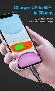 <span class=keywords><strong>Cable</strong></span> USB C a <span class=keywords><strong>Lightning</strong></span> con Certificación MFi, <span class=keywords><strong>Carga</strong></span> Rápida PD <span class=keywords><strong>de</strong></span> 18W, Chip C94 Original, Trenzado <span class=keywords><strong>de</strong></span> Nailon para Apple iPhone iPad - Product Image 6