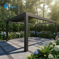 Pergola moderne en aluminium Sweet Home avec système de toit pliant intelligent, pavillon extérieur imperméable pour terrasse de jardin