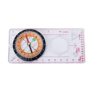Outdoor Survival Pocket Directional Compass Camping Map Compass And Ruler Set