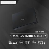 MZQL27T6HBLA‑00A07 7.68T Enterprise U.2 PCIe4.0 NVMe 2.5 Inch SFF Penyimpanan Berkinerja Tinggi Intensif Baca Untuk Data Server SSD
