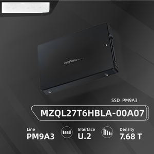 MZQL27T6HBLA‑00A07 7.68T Enterprise U.2 PCIe4.0 NVMe 2.5 นิ้ว SFF หน่วยจัดเก็บข้อมูลประสิทธิภาพสูงแบบอ่านหนักสำหรับข้อมูลเซิร์ฟเวอร์ SSD - Product Image 5