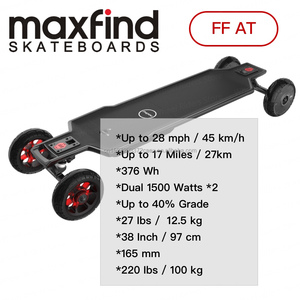 Maxfind FF tại ván trượt điện 1500wx2 longboard 45 km/h 27km 376wh 1500W * 2 12.5kg 97cm trượt băng đồ chơi - Product Image 6