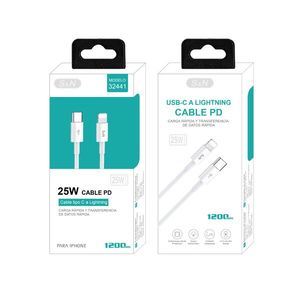 Cable USB C a Lightning de 120 cm y 25 W con Carga Rápida para iPhone - Product Image 1