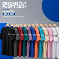 Kaos T-Shirt Polos Unisex Bahan Katun 500gsm, Model Oversize, Nyaman, Warna Solid, Kasual, Musim Panas, Label Pribadi Streetwear