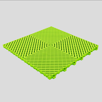 Dalles de sol en PP flexibles pour garage, dalles modulaires en PP emboîtables pour atelier, stationnement de voitures