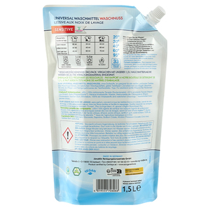 Detergente líquido universal para ropa KLAR marca Vegan Eco sensible 1.5L Ecopack sin fragancia 33 lavados detergente para bebés - Product Image 2
