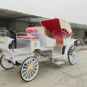 Carrosse royal pour chevaux Marathon pour poney, en acier, modèle citrouille, attelé par des chevaux - Product Image 2