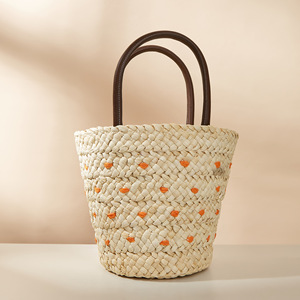 <span class=keywords><strong>2023</strong></span> nouveau petit sac brodé de vacances de balle de maïs mode paille tissé dames tissé sac de plage - Product Image 3