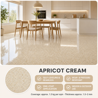 Peinture liquide acrylique auto-nivelante imperméable et antidérapante pour sols intérieurs, résine de revêtement pour sols, brosse à sable coloré