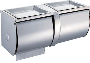 ที่วางกระดาษชำระคู่ <span class=keywords><strong>Joie</strong></span> พร้อมชั้นวางโทรศัพท์ กันน้ำ ที่จ่ายกระดาษชำระแบบม้วน ห้องน้ำ สแตนเลสขัดเงา โครเมียม ทันสมัย - Product Image 3