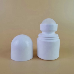 Fabricante de China personalizado 30ml redondo HDPE plástico vacío rollo desodorante botella blanco rosa Color para hombres mujeres botellas de plástico - Product Image 2