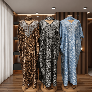 Robe longue kaftan imprimée tie-dye style <span class=keywords><strong>africain</strong></span>, coupe ample, manches courtes, bohème, décontractée, pour soirée, femme, <span class=keywords><strong>boubou</strong></span> - Product Image 5