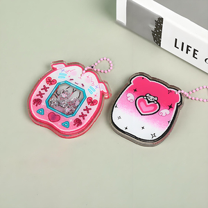 Wholesale In Stock Acrylic Shaker <b>Keychains</b> Cute <b>Anime</b> Cartoon Character Keyrings DIY Creative Standee Pendants - Product Image 2