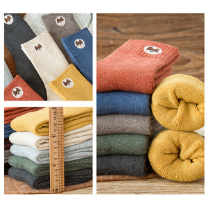 Women's Mid Calf Thermal Socks Cotton Warm Winter Floor Socks Solid Color Korean Style <strong>Maternity</strong> Socks - Product Image 3