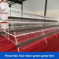Cages d'élevage de poulets personnalisées à trois/quatre niveaux, empilées verticalement, pour poules pondeuses et poulets de chair, équipement d'élevage avicole