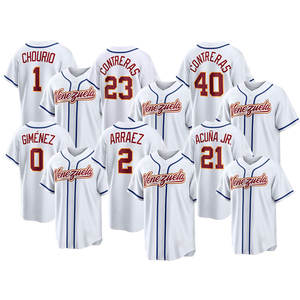 Maglie da Stadio per il World Baseball Classic 2026, Vendita all'Ingrosso, Personalizzate, Economiche, Cucite, Maglia della Squadra Venezuela, Tutti i Giocatori, 40 Contreras - Product Image 1