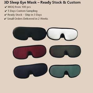 Maschera per Occhi 3D Sagomata in Memory Foam |   Progettato per Test di Mercato Rapidi - Product Image 1