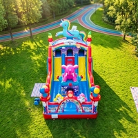 Vente en gros de 30 châteaux gonflables pour enfants avec toboggan, en PVC épais, respectueux de l'environnement, pour les fêtes d'anniversaire et la location commerciale