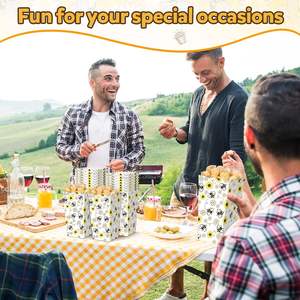 Cajas de Palomitas de Maíz con Diseño de Abeja Amarilla, Contenedores Desechables de Papel para Dulces y Bocadillos para Fiestas, Cine y Eventos - Product Image 6