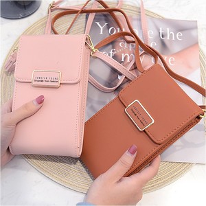 Bolso Mini para Teléfono Forever Young de 7 Pulgadas, Bandolera, Portátil, para Uso Diario, Colores Macaron, con Estampado de Letras y Cierre - Product Image 1