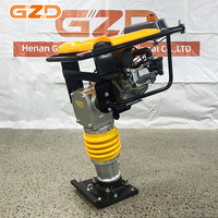 آلة دك التربة بالاهتزاز GZD OEM بقوة 5.5 حصان تعمل بالبنزين طراز HCR125