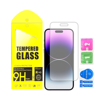 Protecteur d'écran en verre trempé 9H haute transparence anti-rayures pour iPhone 17 16 15 14 13 12 11 Pro Max